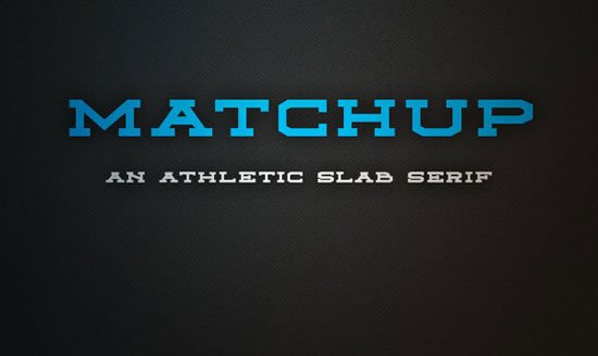 Matchup 免费字体下载 - 设计达人网