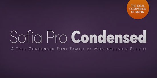 Sofia Pro Condensed 免费字体下载 - 设计达人网