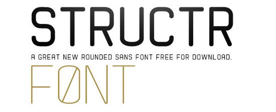 STRUCTR 免费字体下载 - 设计达人网