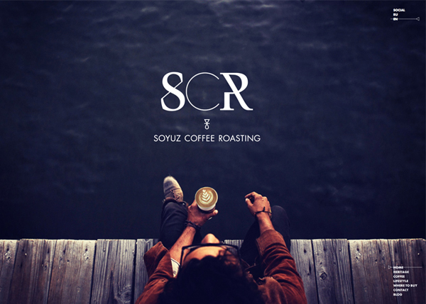 Soyuz Coffee Roasting Flat Website Design