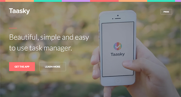 Taasky Flat Website Design
