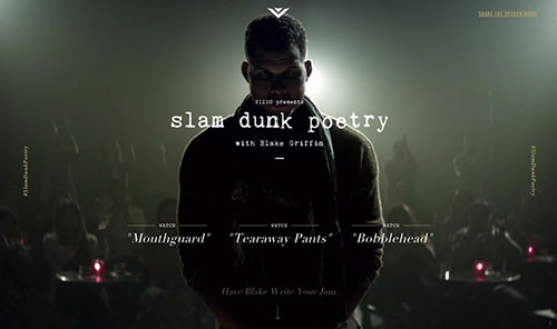 Slam Dunk Poetry 网页设计欣赏