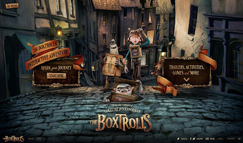 The Boxtrolls 网页设计欣赏