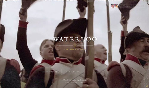 Waterloo: The Film 网页设计欣赏